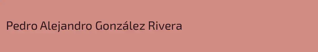 Pedro Alejandro González Rivera